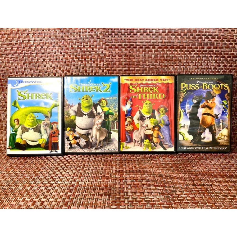 Shrek 1, 2, 3 & Puss in Boots DVD